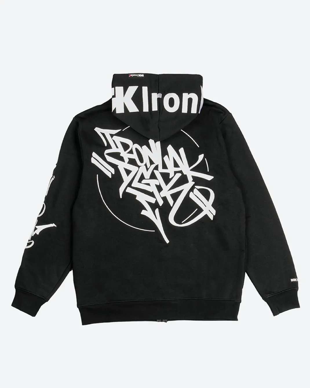 DGK x Ironlak Tag Zip-Up Embroidered Hooded Fleece