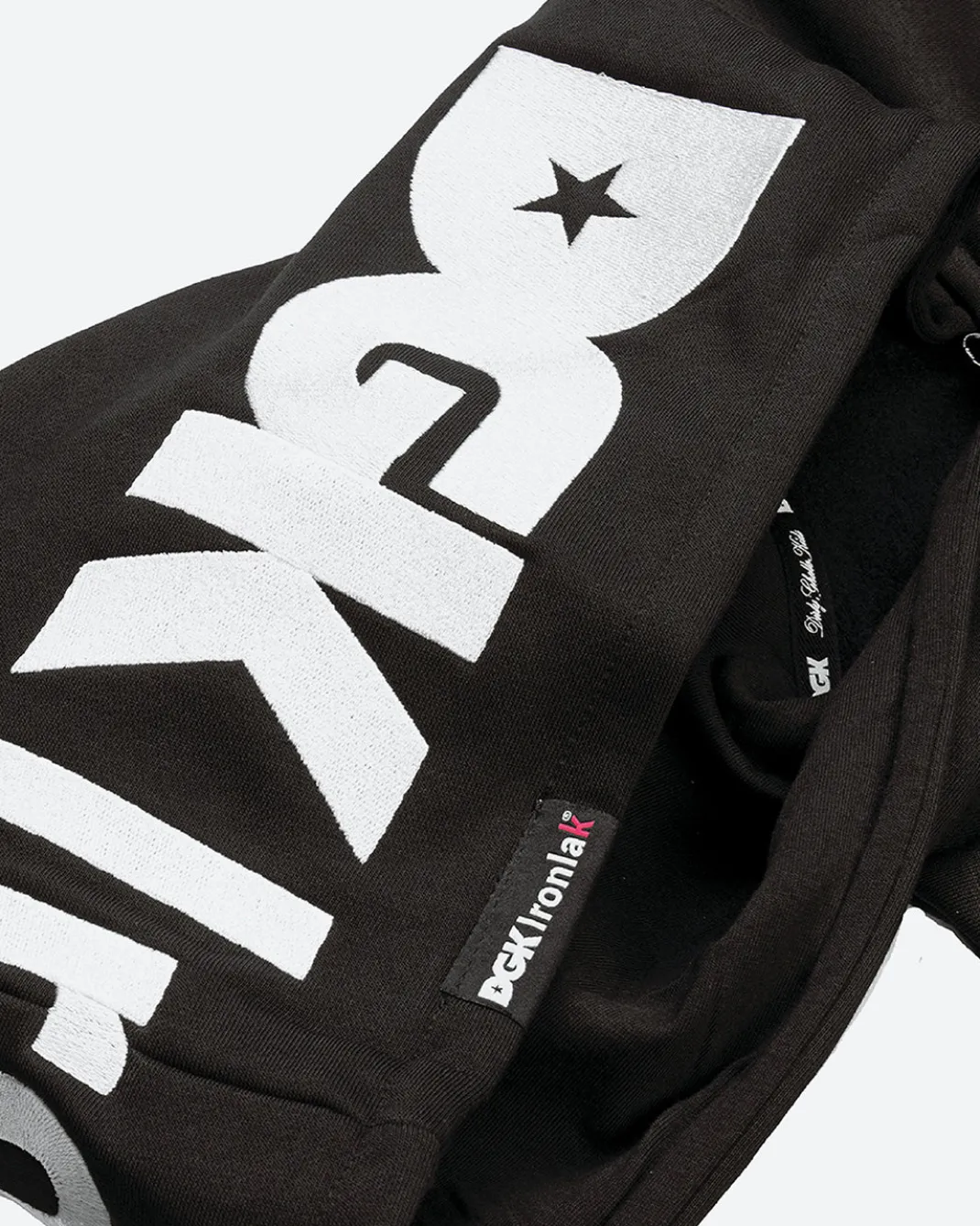 DGK x Ironlak Tag Zip-Up Embroidered Hooded Fleece