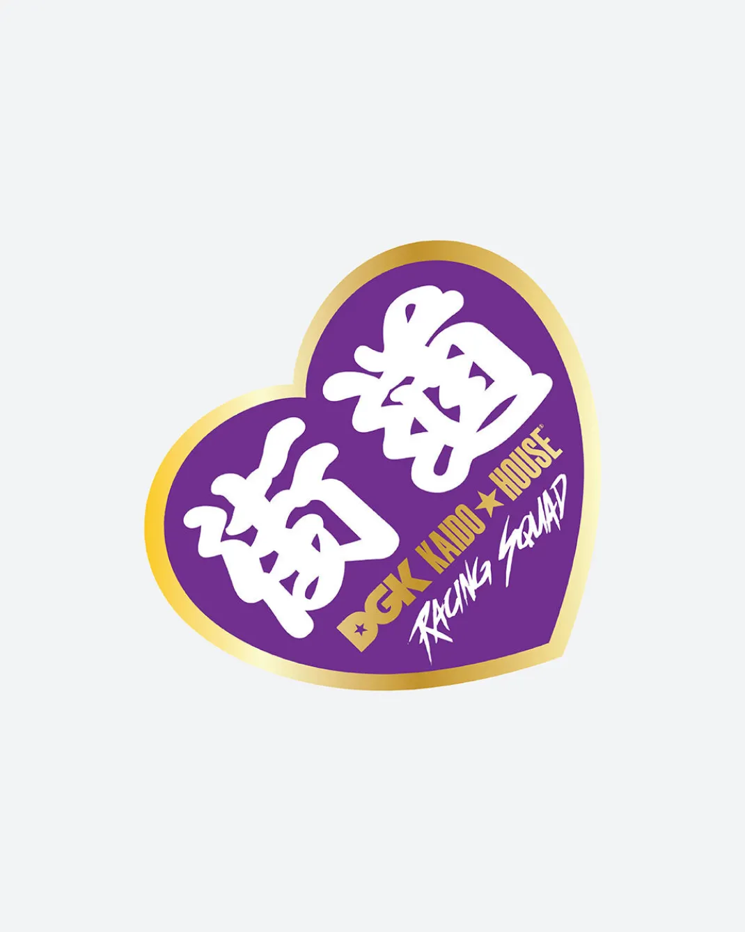 DGK X Kaido House Gold Heart Sticker