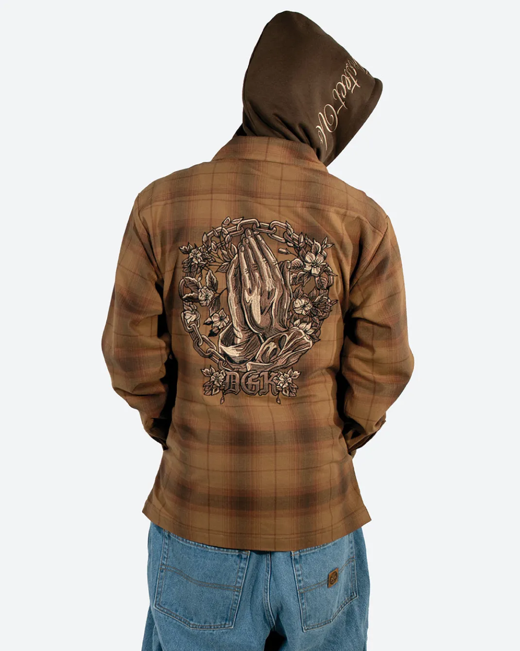 In Chains Embroidered Flannel Shacket