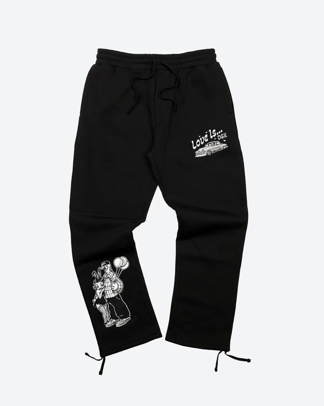 Love Is.. Embroidered Fleece Pants